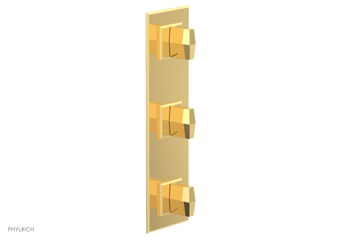 Phylrich DIAMA 1/2" Thermostatic Valve with Two Volume Control, Blade Handles by Phylrich