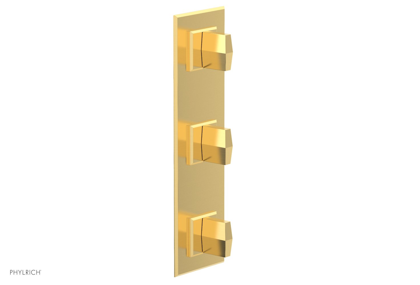 Phylrich DIAMA 1/2" Thermostatic Valve with Two Volume Control, Blade Handles by Phylrich