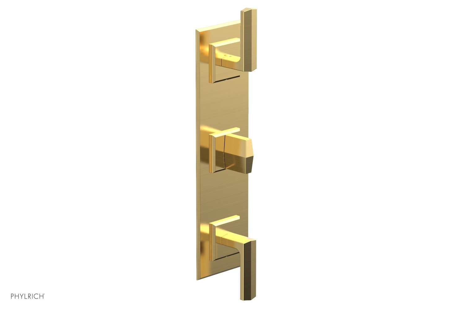 Phylrich DIAMA 1/2" Thermostatic Valve with Two Volume Control, Lever Handles