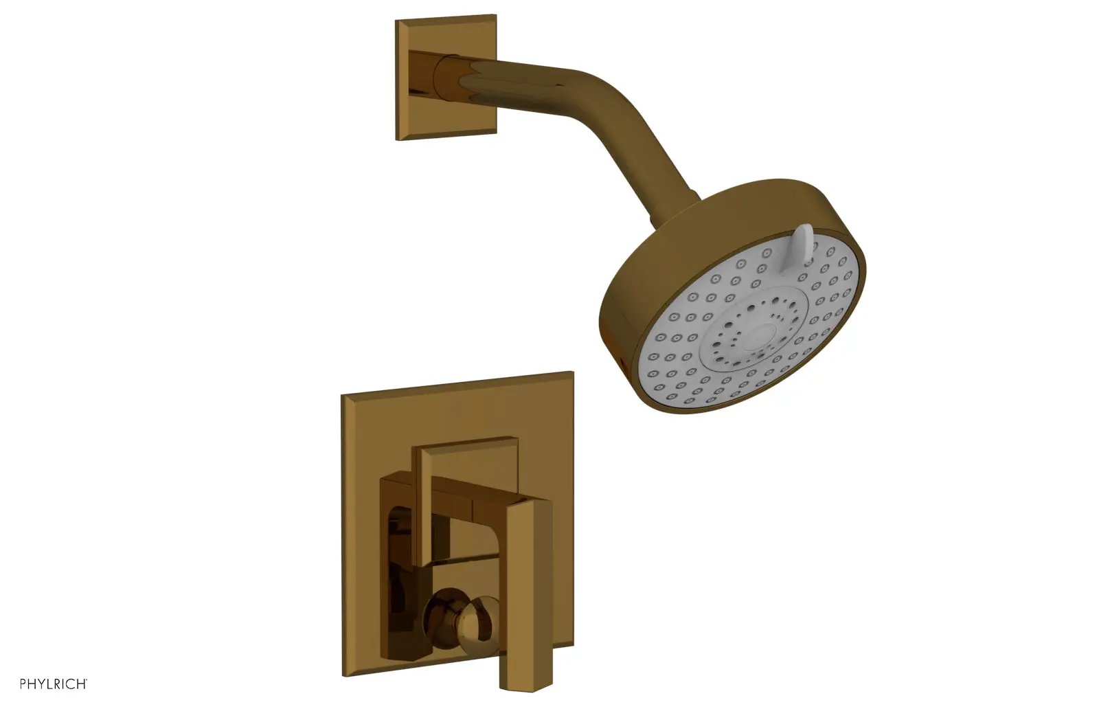 Phylrich DIAMA Pressure Balance Shower and Diverter Set (Less Spout), Lever Handle by Phylrich