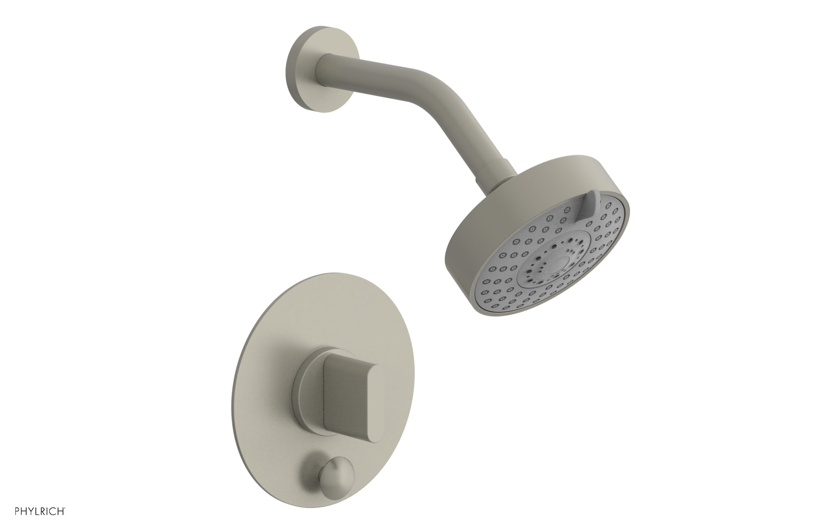 Phylrich ROND Pressure Balance Shower and Diverter Set (Less Spout), Blade Handle
