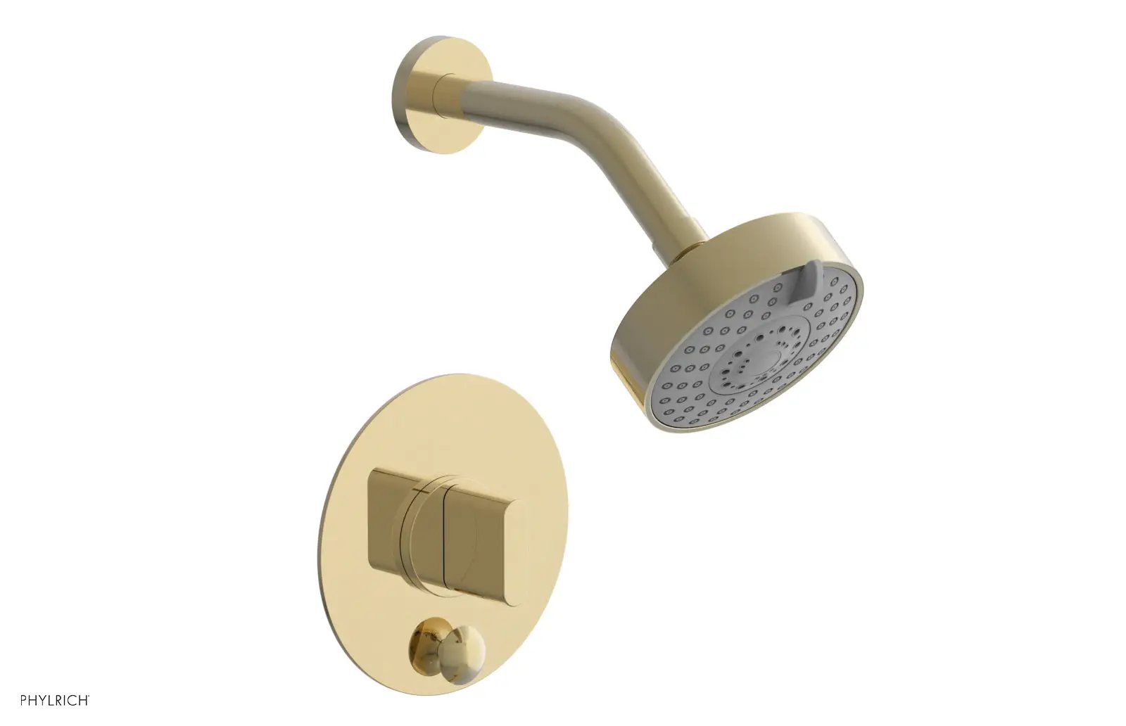 Phylrich ROND Pressure Balance Shower and Diverter Set (Less Spout), Blade Handle by Phylrich