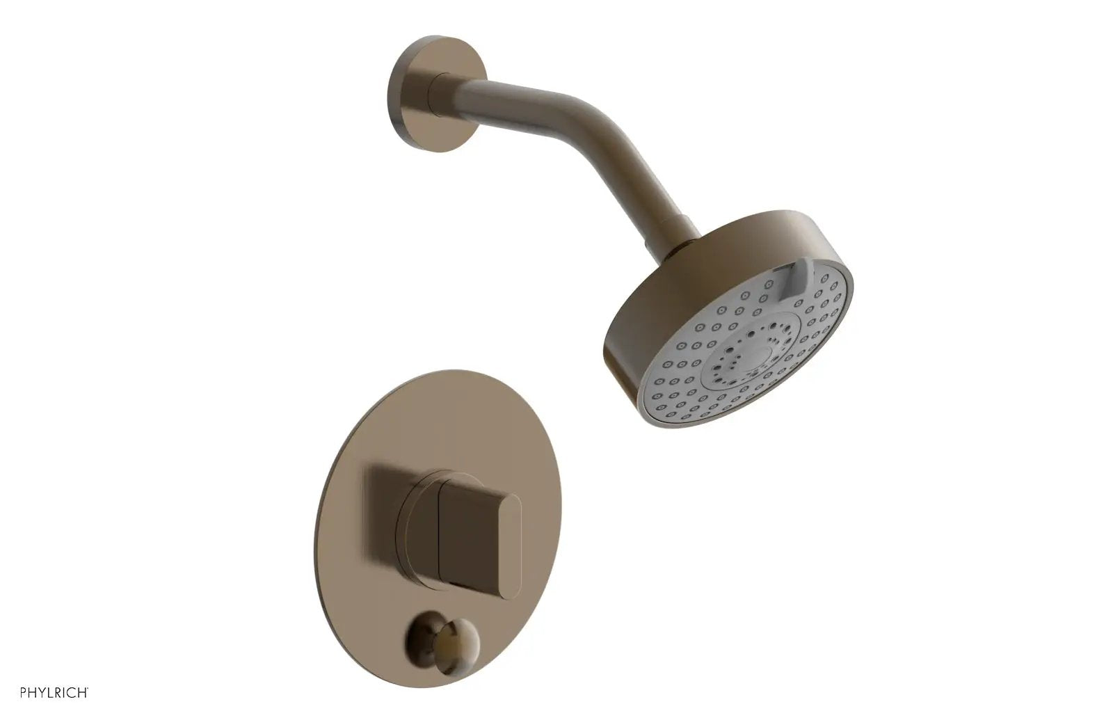 Phylrich ROND Pressure Balance Shower and Diverter Set (Less Spout), Blade Handle by Phylrich