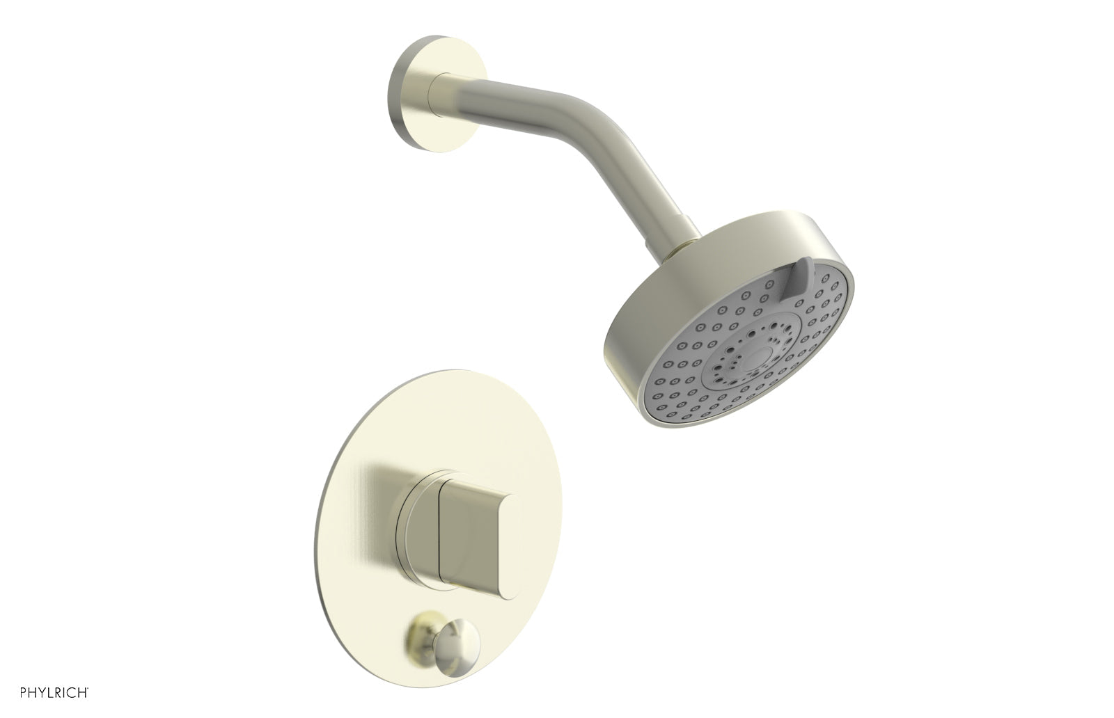 Phylrich ROND Pressure Balance Shower and Diverter Set (Less Spout), Blade Handle