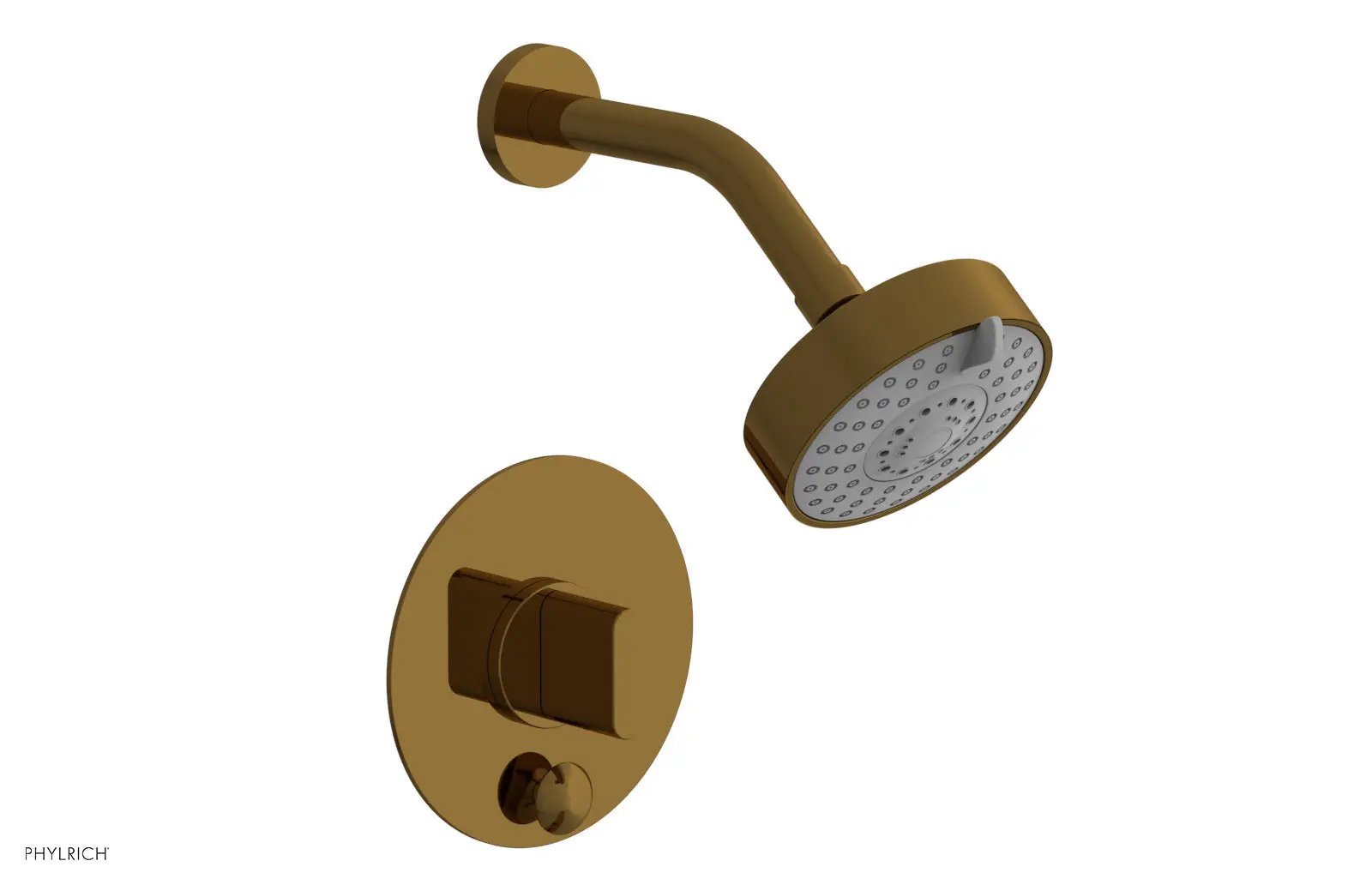 Phylrich ROND Pressure Balance Shower and Diverter Set (Less Spout), Blade Handle by Phylrich