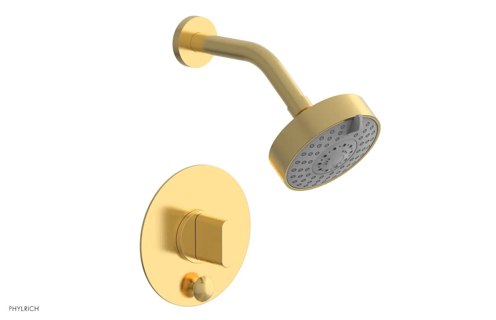 Phylrich ROND Pressure Balance Shower and Diverter Set (Less Spout), Blade Handle by Phylrich