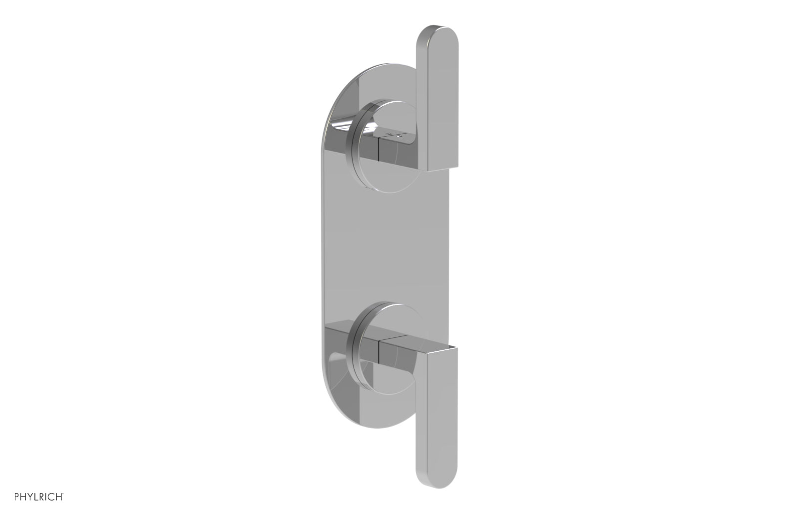 polished chrome thermostatic valve