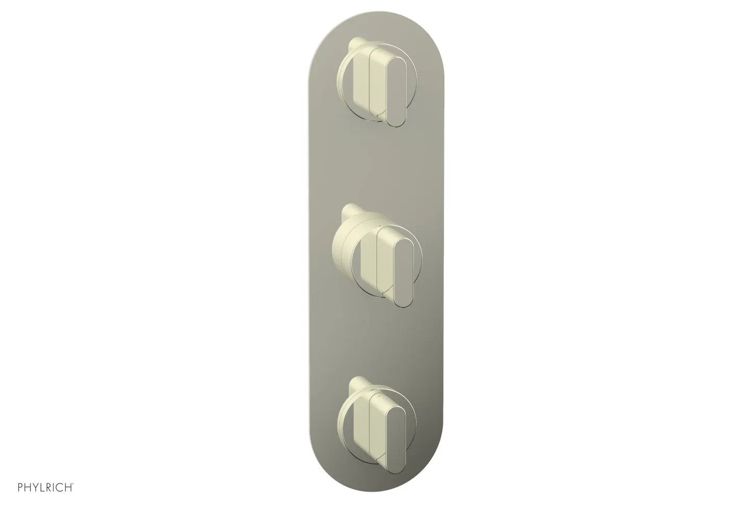 Phylrich ROND 3/4" Thermostatic Valve with Two Volume Control, Blade Handles by Phylrich