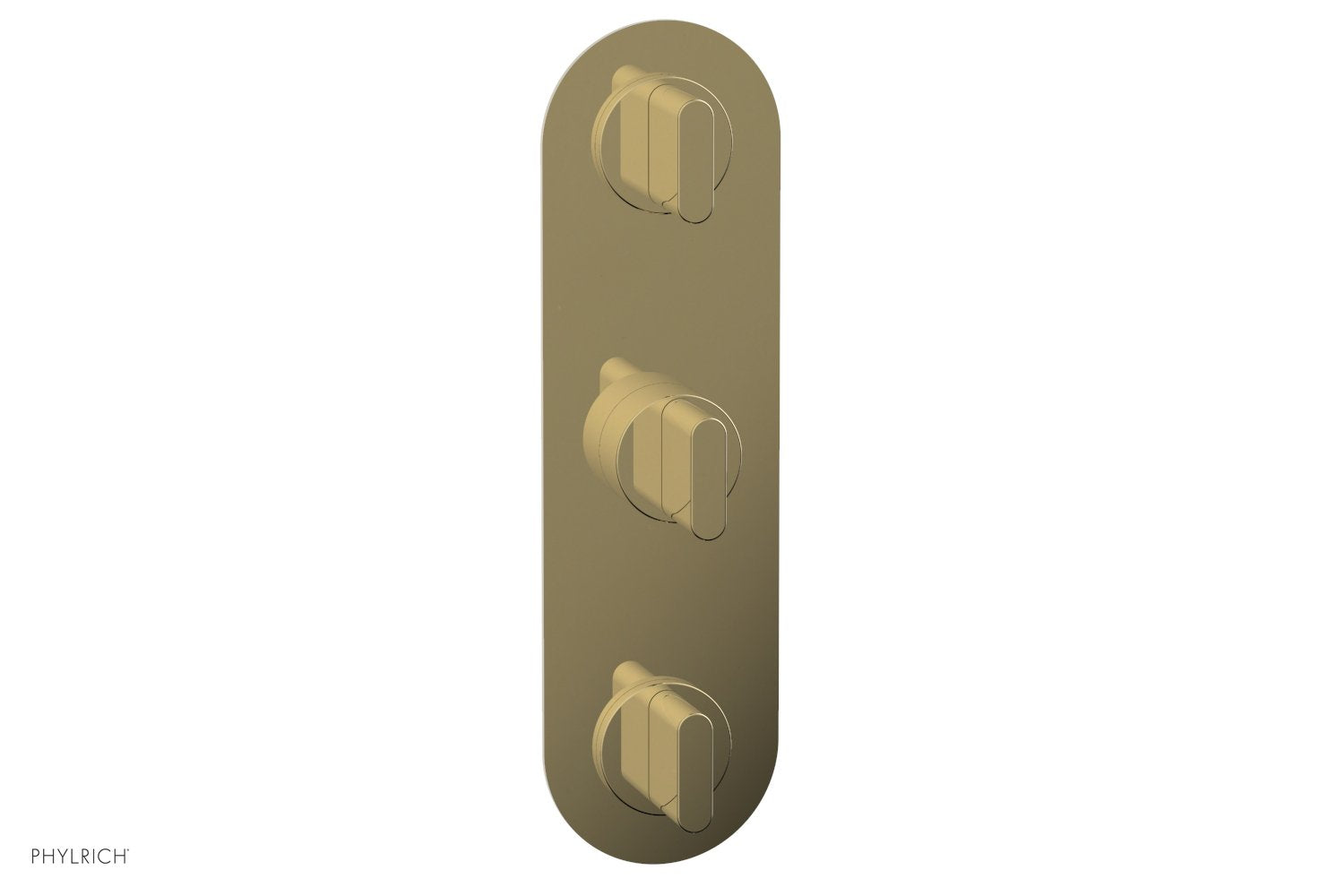 Phylrich ROND 1/2" Thermostatic Valve with Two Volume Control, Blade Handles by Phylrich