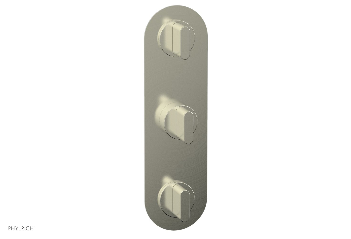 Phylrich ROND 1/2" Thermostatic Valve with Two Volume Control, Blade Handles by Phylrich