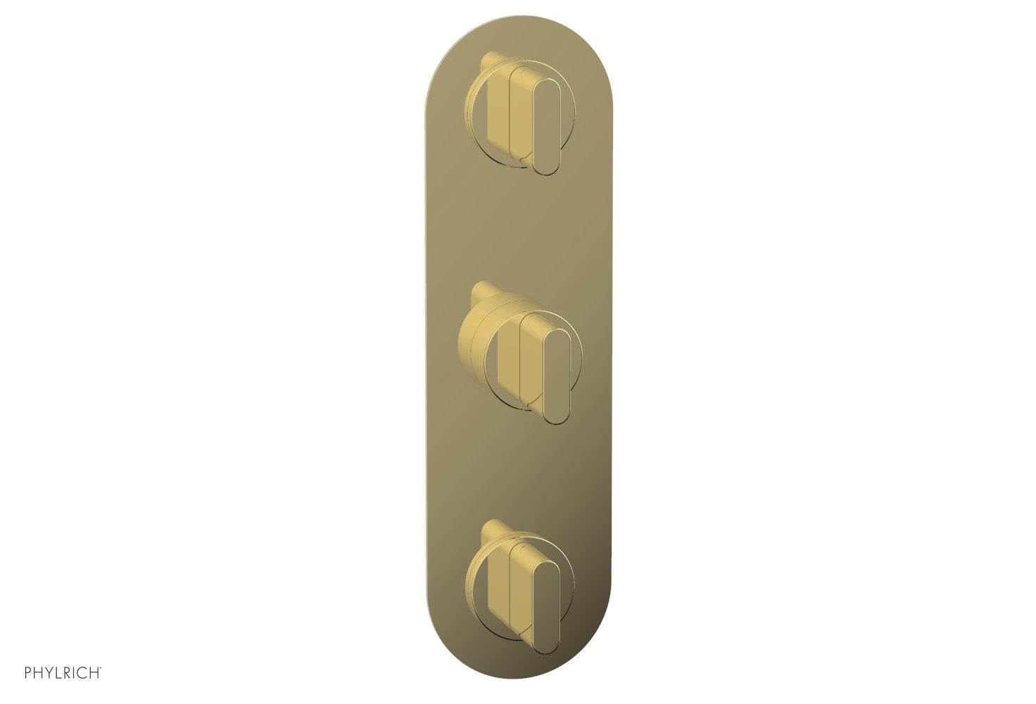 Phylrich ROND 1/2" Thermostatic Valve with Two Volume Control, Blade Handles by Phylrich