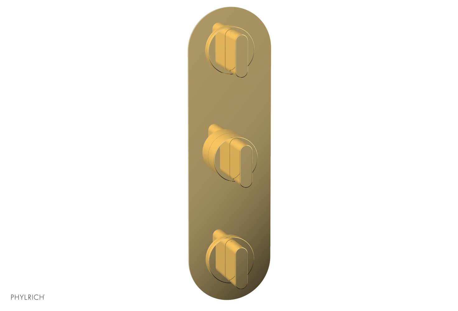 Phylrich ROND 3/4" Thermostatic Valve with Two Volume Control, Blade Handles by Phylrich