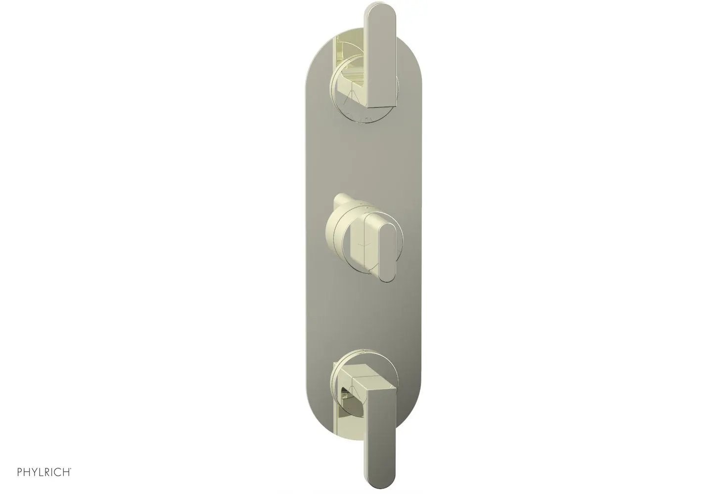 Phylrich ROND 1/2" Thermostatic Valve with Two Volume Control, Lever Handles by Phylrich