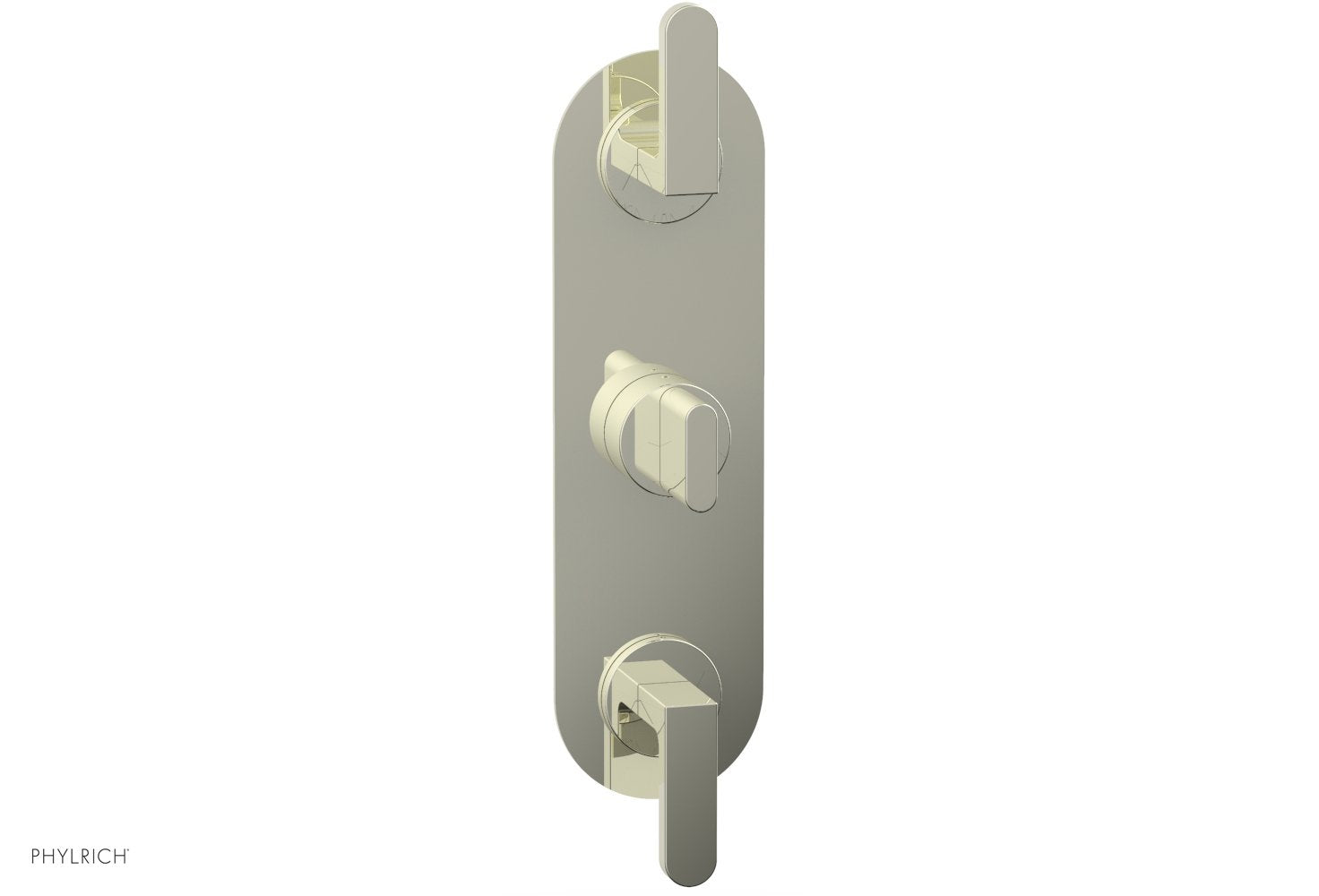 Phylrich ROND 3/4" Thermostatic Valve with Two Volume Control, Lever Handles by Phylrich