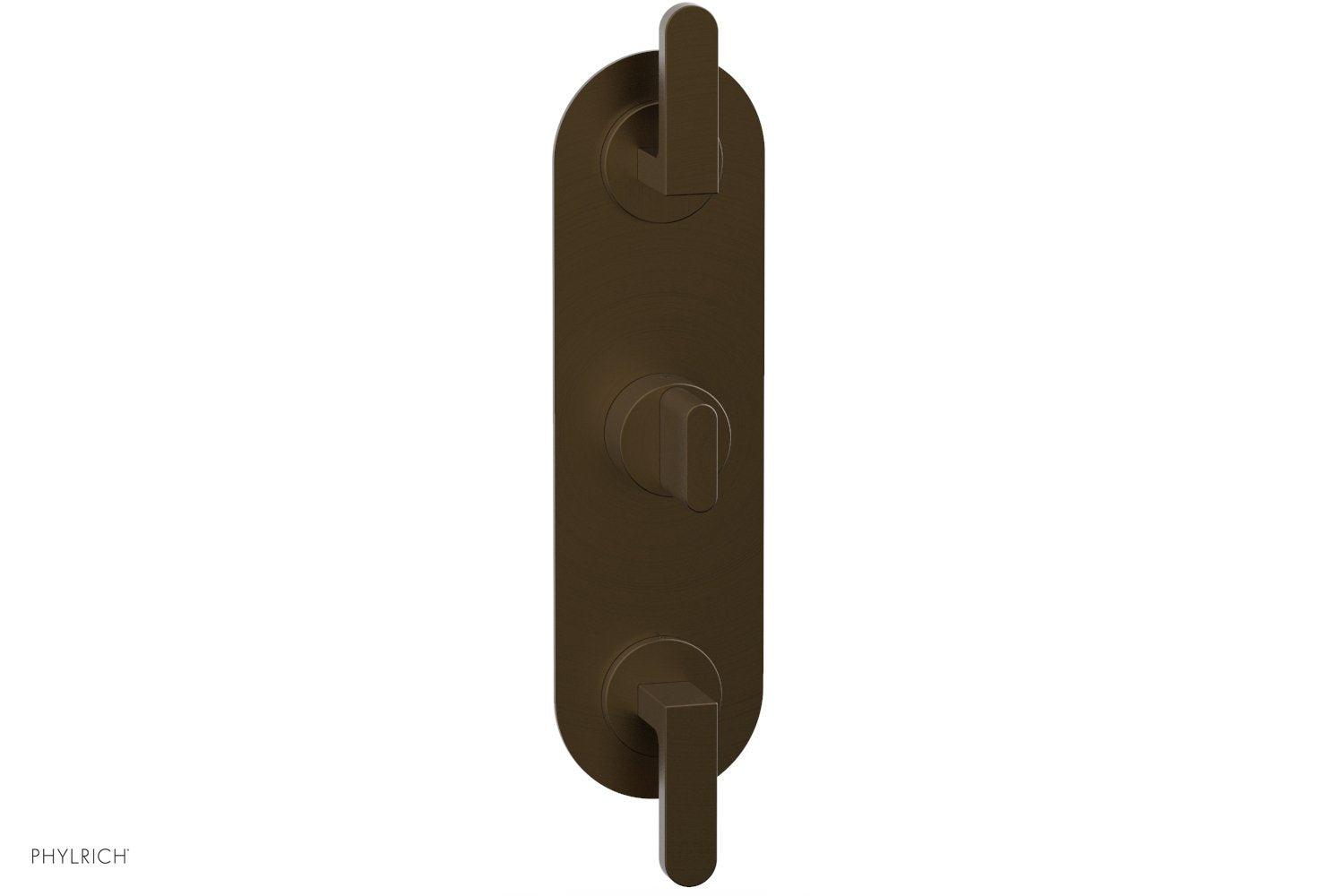 Phylrich ROND 1/2" Thermostatic Valve with Two Volume Control, Lever Handles