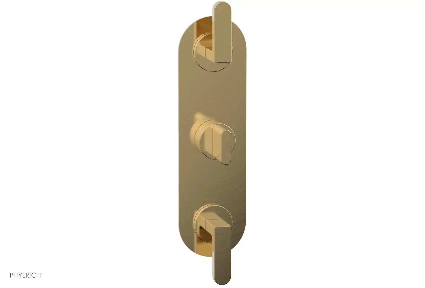 Phylrich ROND 1/2" Thermostatic Valve with Two Volume Control, Lever Handles by Phylrich