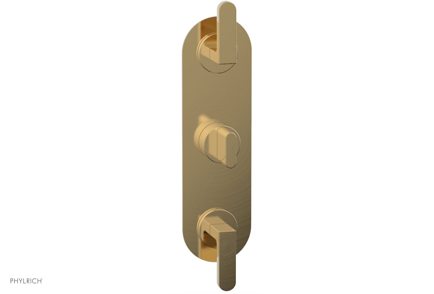 Phylrich ROND 1/2" Thermostatic Valve with Two Volume Control, Lever Handles