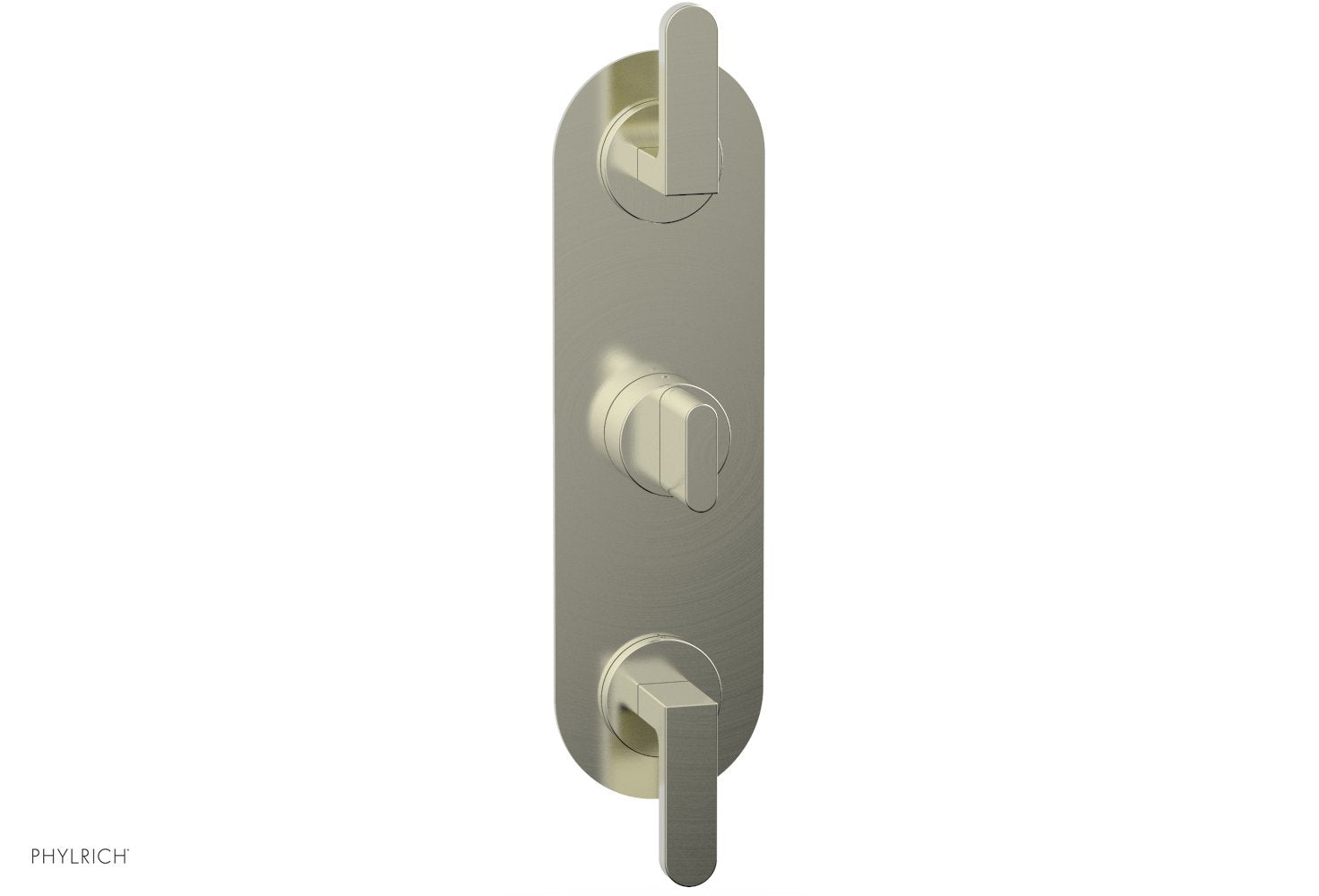 Phylrich ROND 1/2" Thermostatic Valve with Two Volume Control, Lever Handles