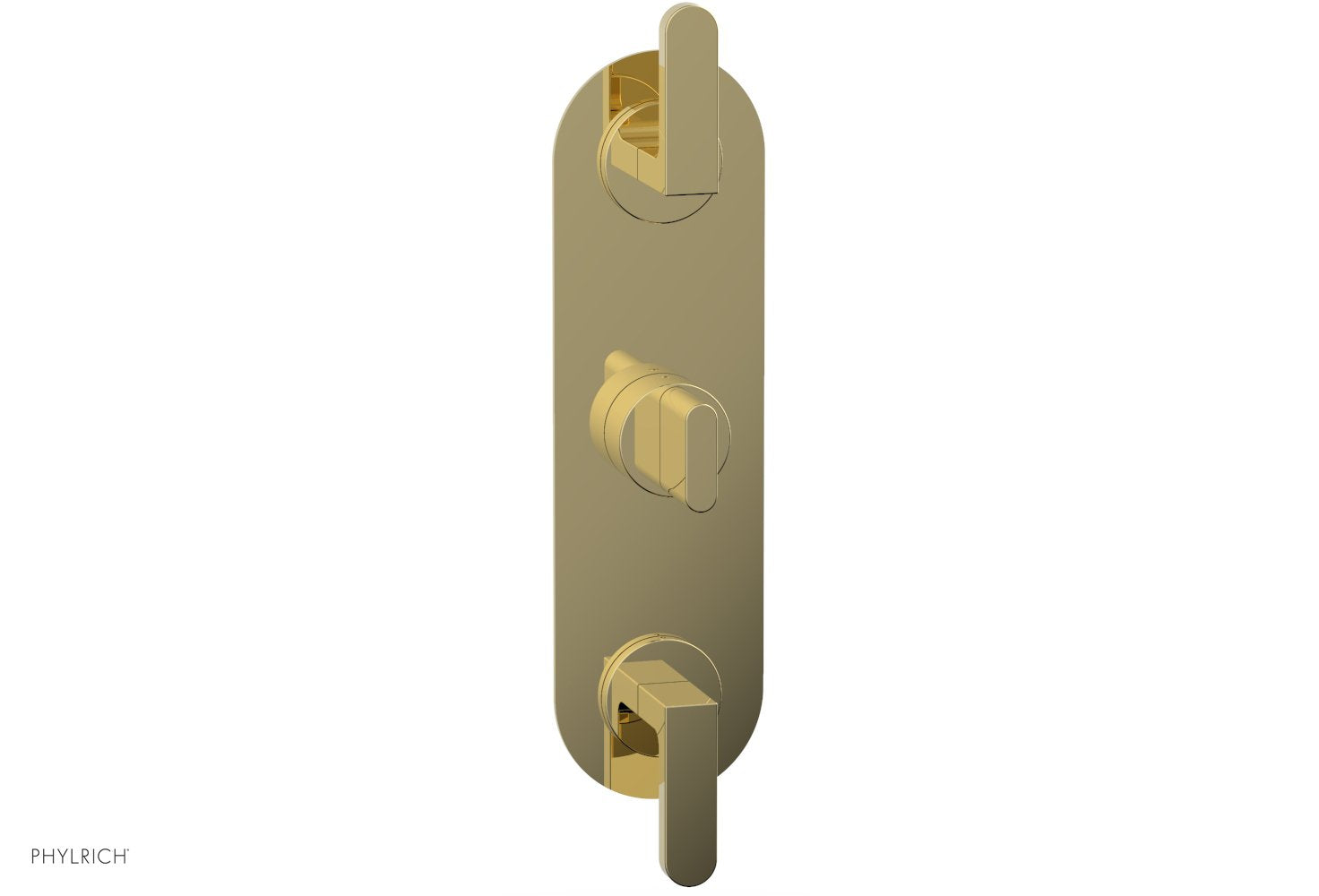 Phylrich ROND 1/2" Thermostatic Valve with Two Volume Control, Lever Handles