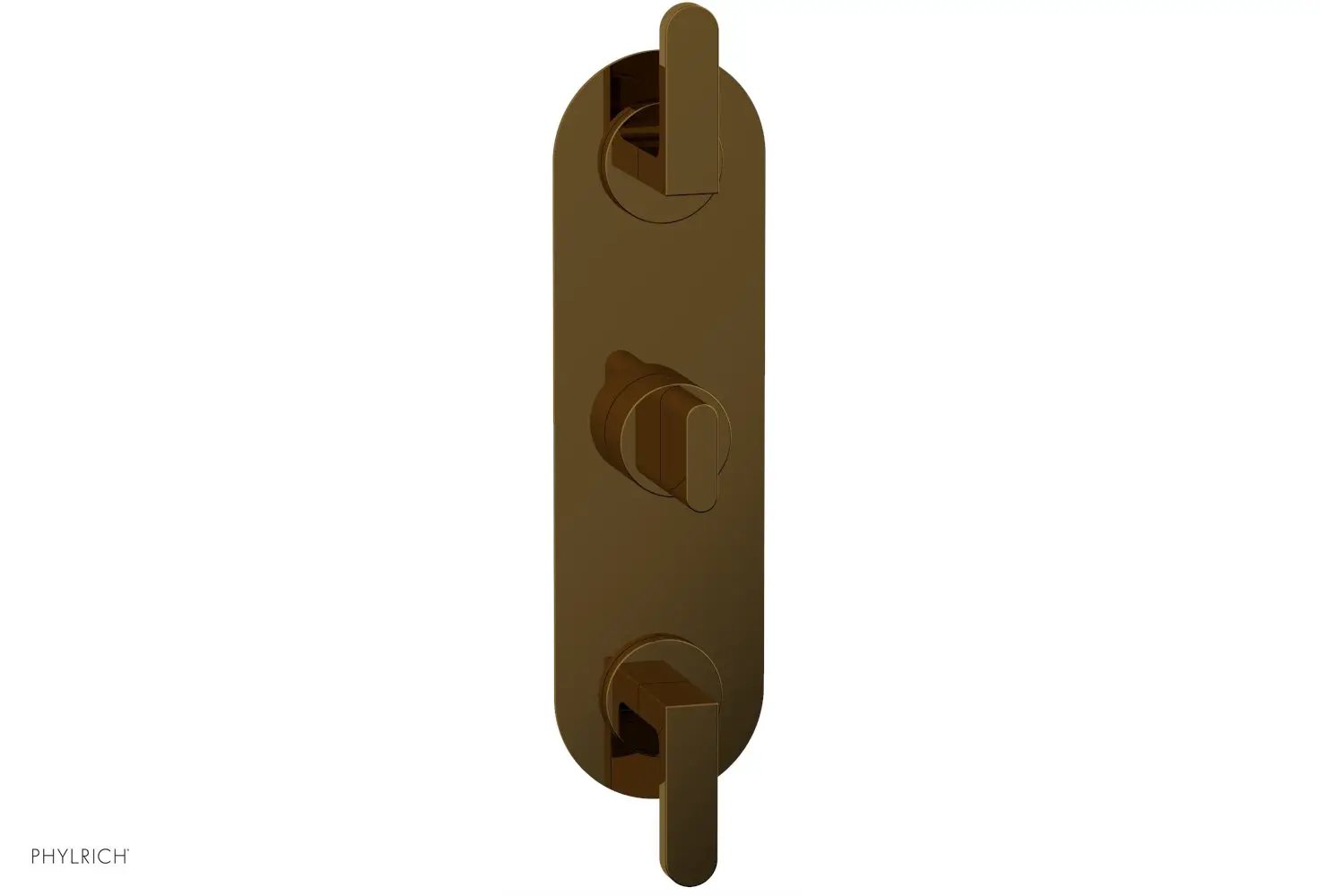 Phylrich ROND 3/4" Thermostatic Valve with Two Volume Control, Lever Handles by Phylrich