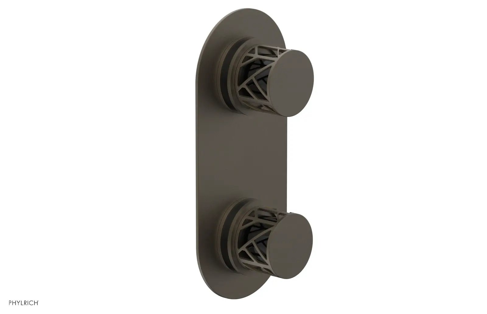 Phylrich JOLIE Thermostatic Valve with Volume Control or Diverter with "Black" Accents by Phylrich