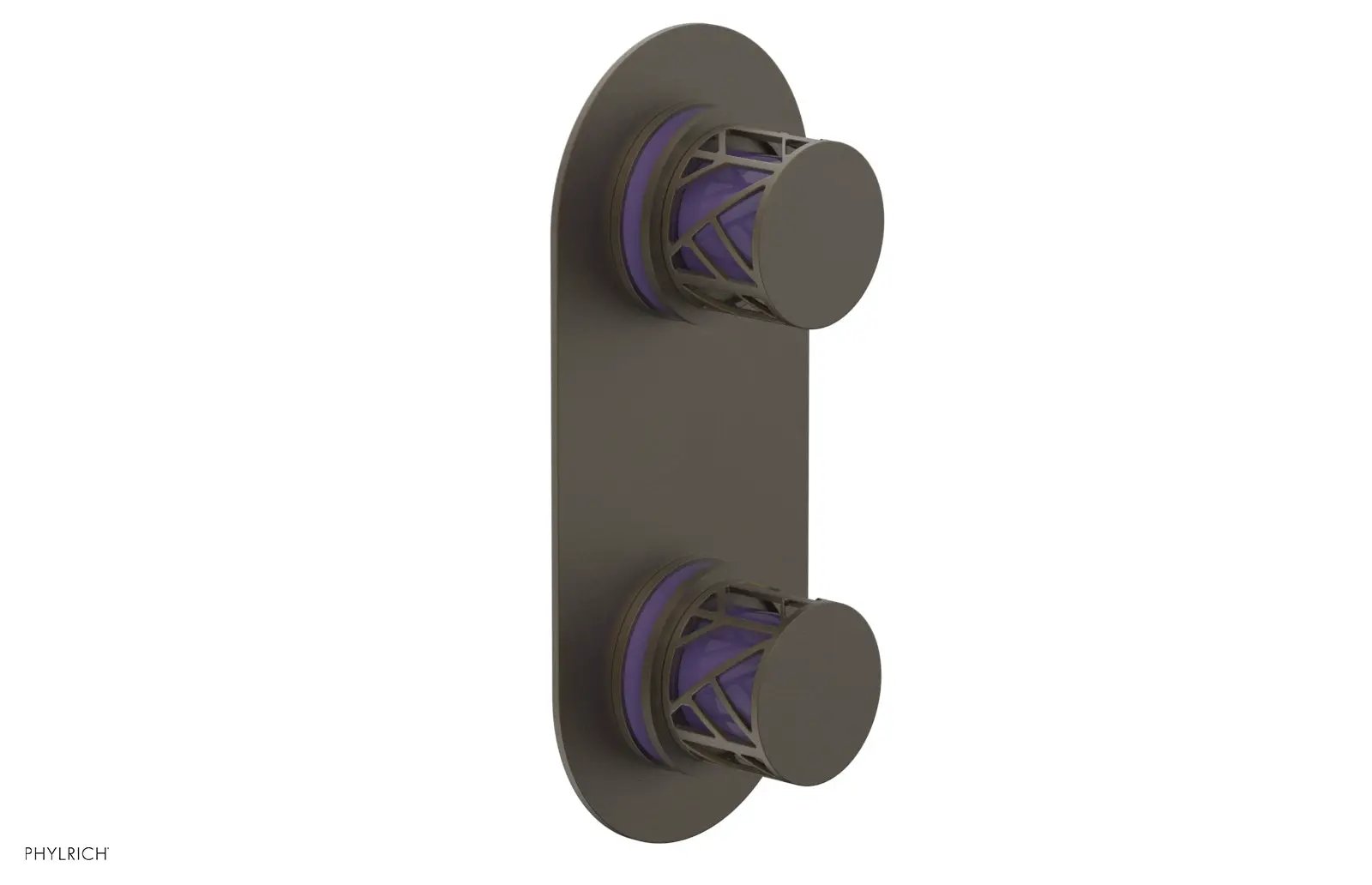 Phylrich JOLIE Thermostatic Valve with Volume Control or Diverter with "Purple" Accents by Phylrich