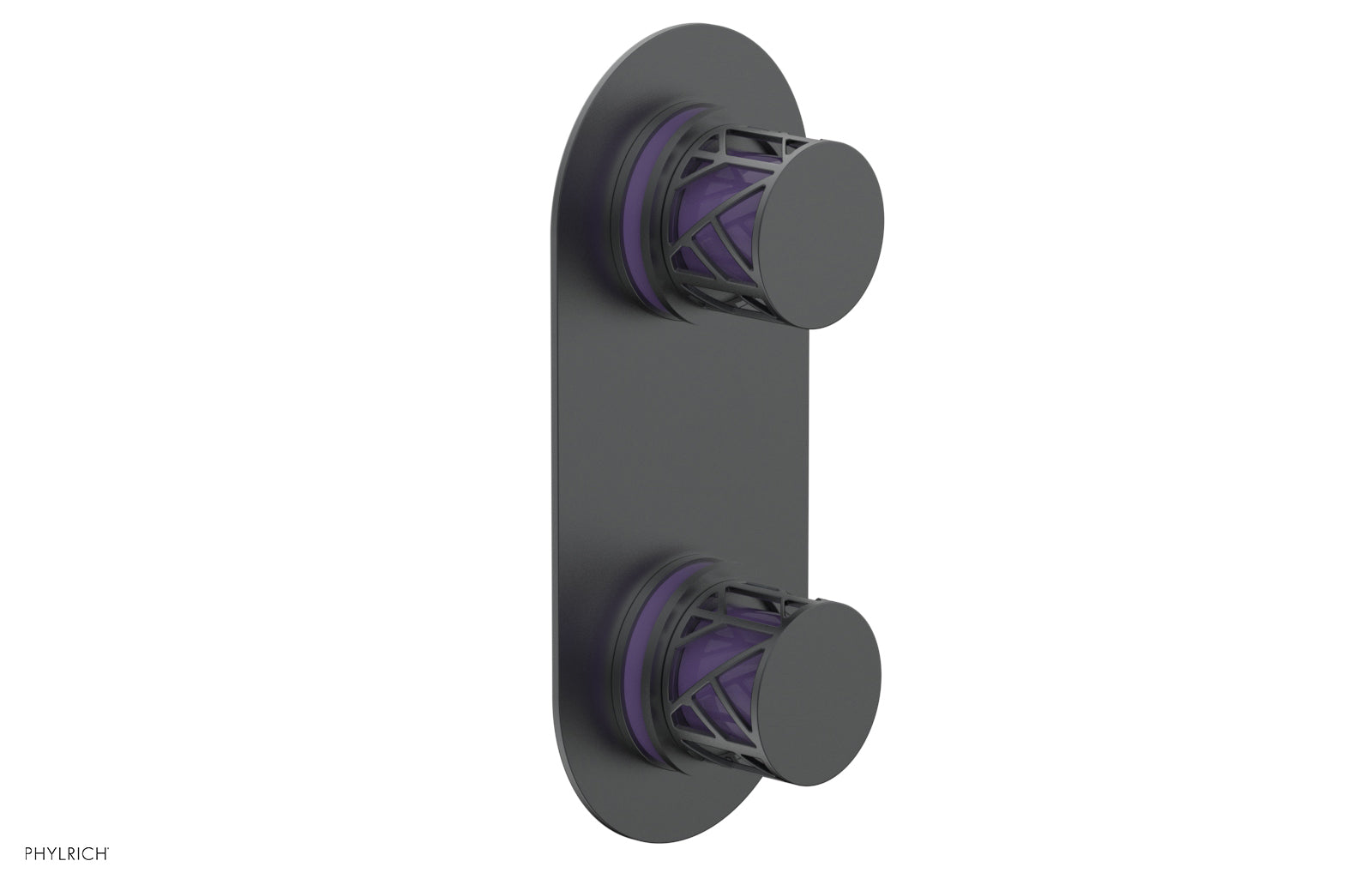 Phylrich JOLIE Thermostatic Valve with Volume Control or Diverter with "Purple" Accents