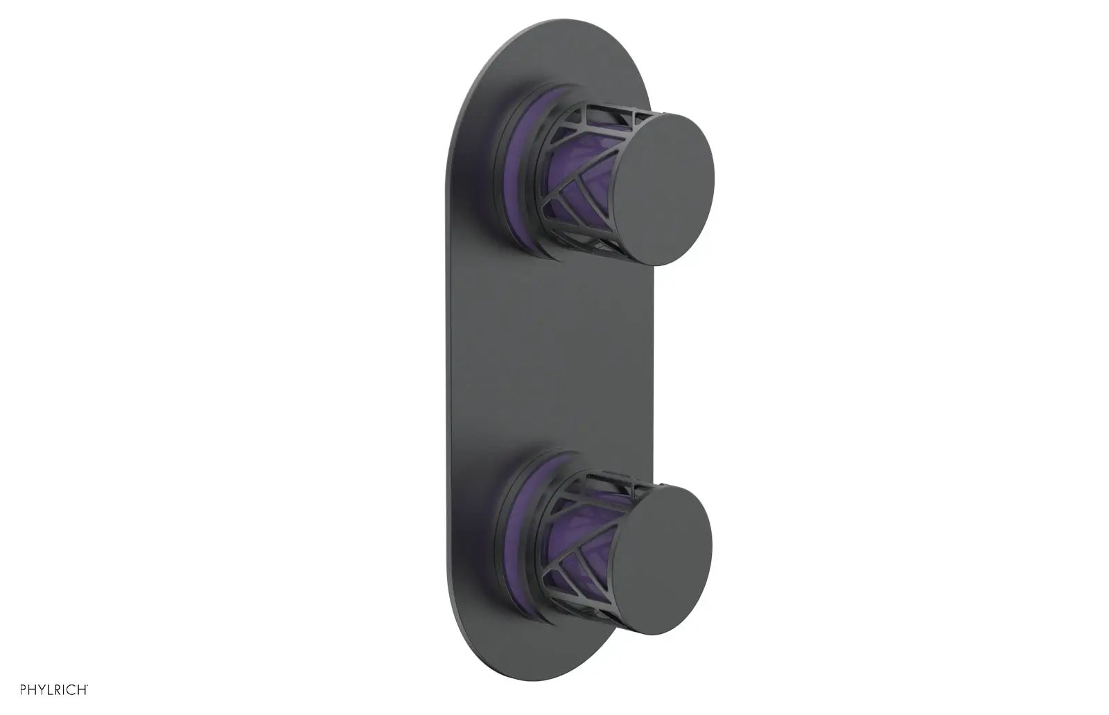 Phylrich JOLIE Thermostatic Valve with Volume Control or Diverter with "Purple" Accents by Phylrich