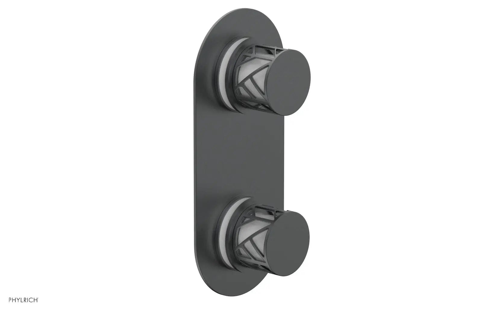 Phylrich JOLIE Thermostatic Valve with Volume Control or Diverter with "White" Accents by Phylrich