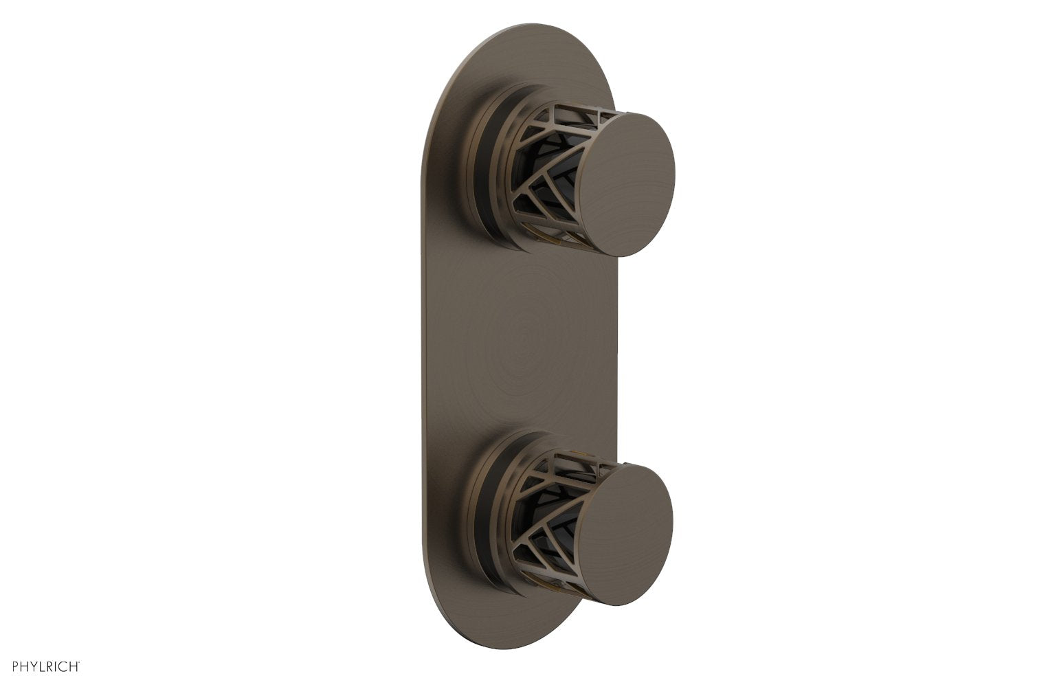 Phylrich JOLIE Thermostatic Valve with Volume Control or Diverter with "Black" Accents