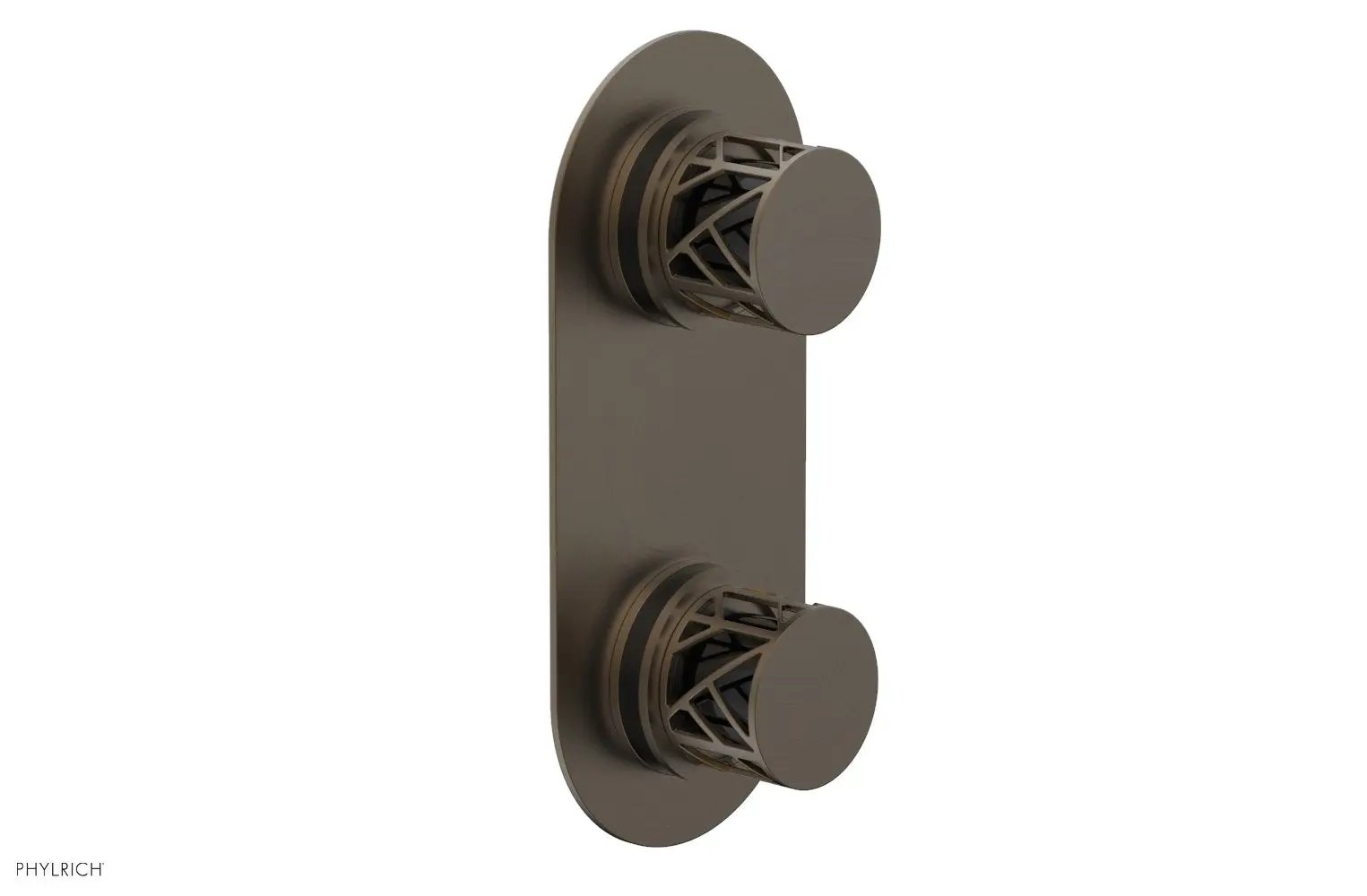 Phylrich JOLIE Thermostatic Valve with Volume Control or Diverter with "Black" Accents by Phylrich