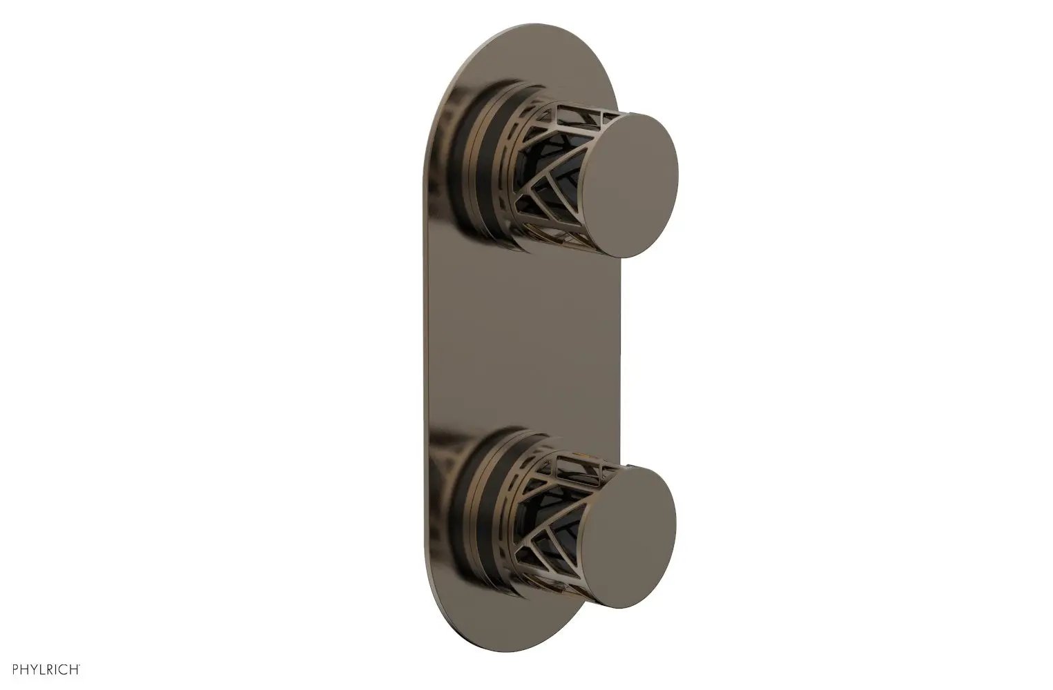 Phylrich JOLIE Thermostatic Valve with Volume Control or Diverter with "Black" Accents by Phylrich
