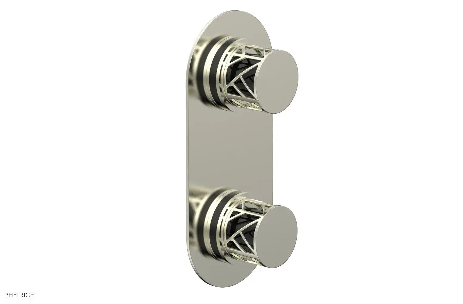 Phylrich JOLIE Thermostatic Valve with Volume Control or Diverter with "Black" Accents by Phylrich