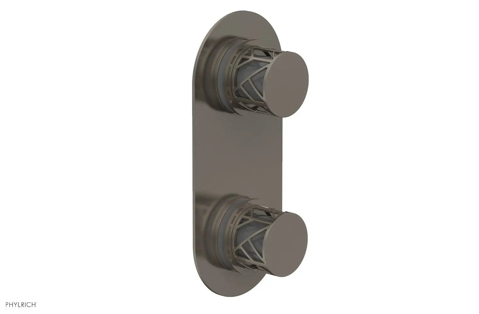 Phylrich JOLIE Thermostatic Valve with Volume Control or Diverter with "Grey" Accents by Phylrich