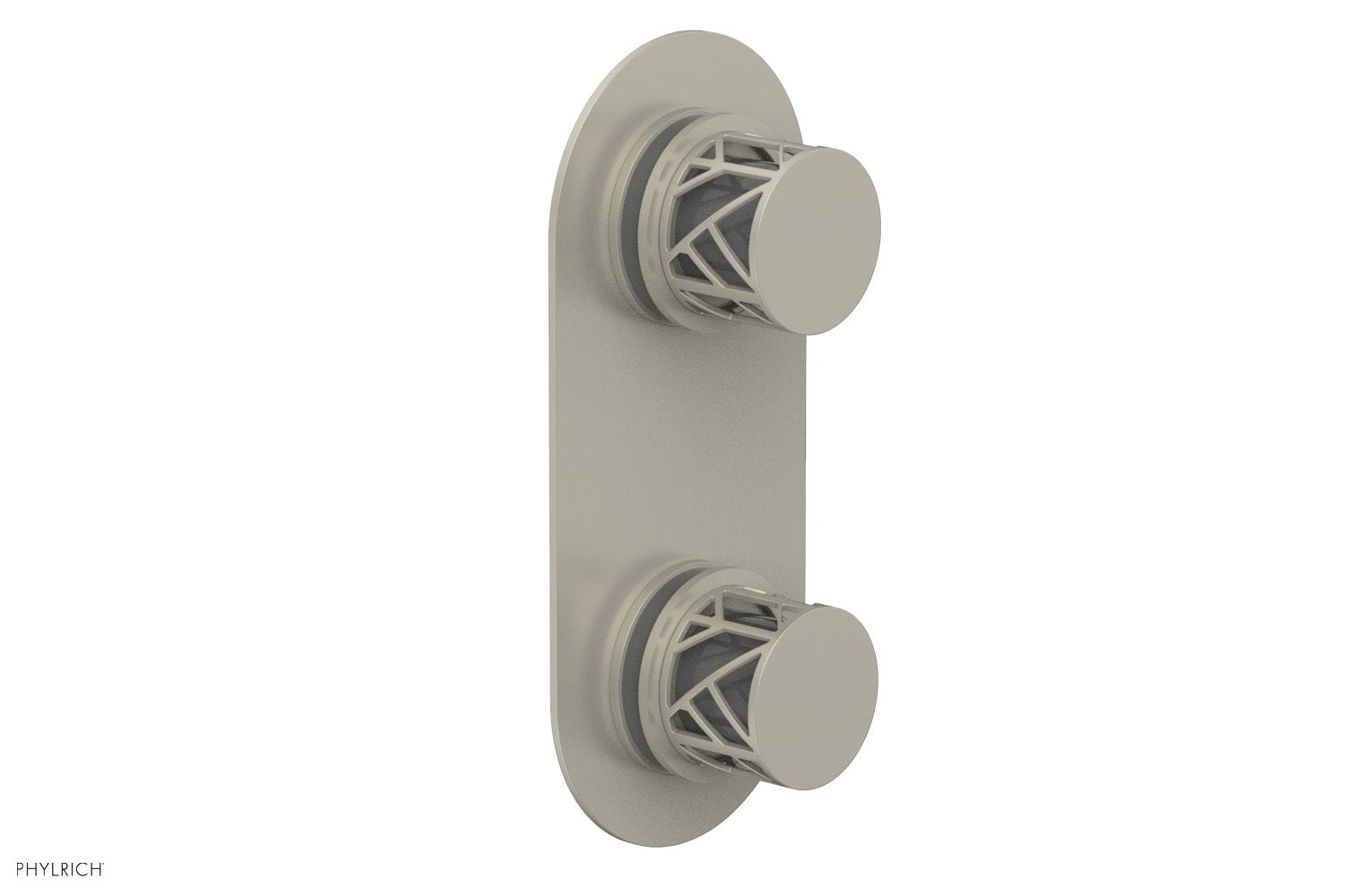 Phylrich JOLIE Thermostatic Valve with Volume Control or Diverter with "Grey" Accents