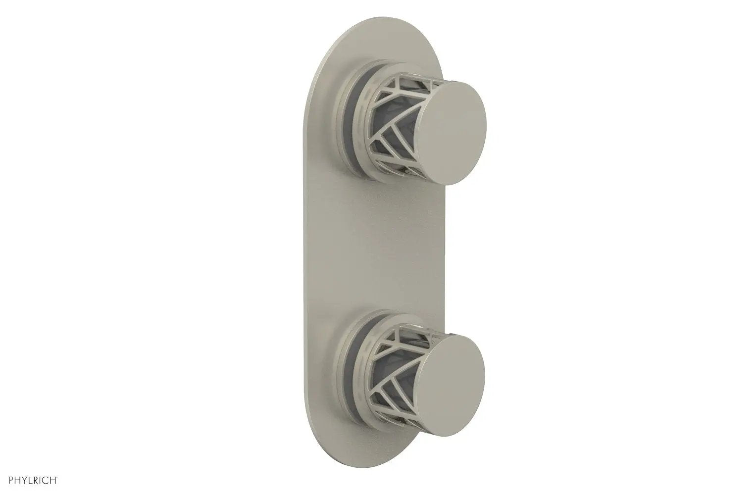 Phylrich JOLIE Thermostatic Valve with Volume Control or Diverter with "Grey" Accents by Phylrich