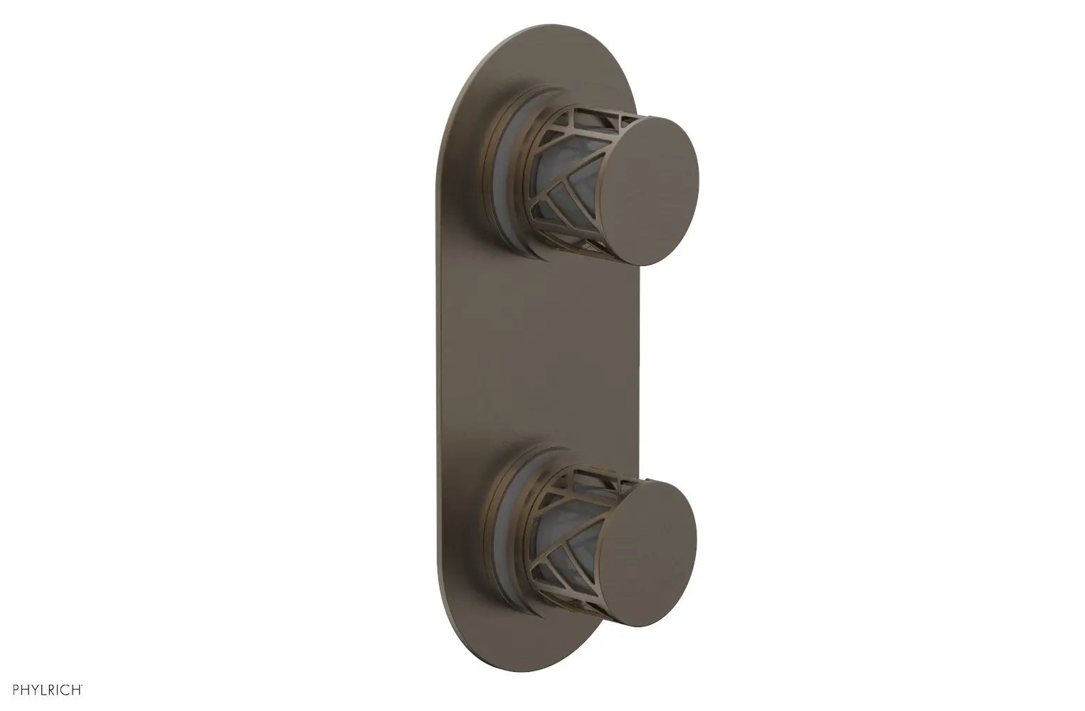Phylrich JOLIE Thermostatic Valve with Volume Control or Diverter with "Grey" Accents by Phylrich