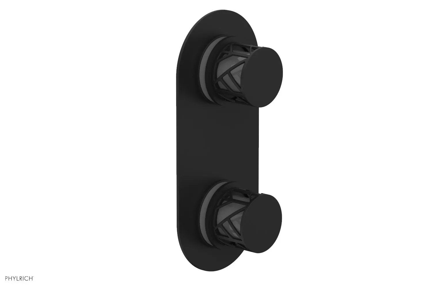 Phylrich JOLIE Thermostatic Valve with Volume Control or Diverter with "Grey" Accents by Phylrich