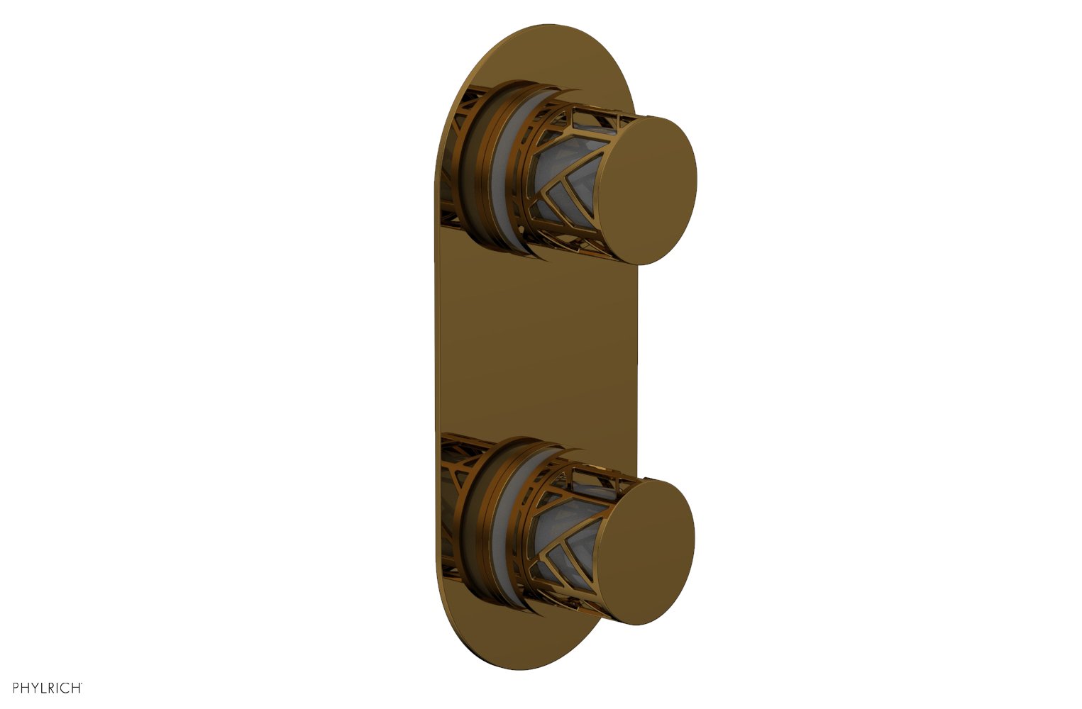 Phylrich JOLIE Thermostatic Valve with Volume Control or Diverter with "Grey" Accents