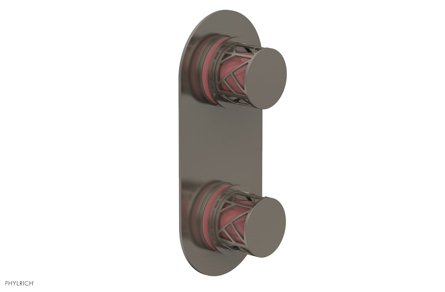 Phylrich JOLIE Thermostatic Valve with Volume Control or Diverter with "Pink" Accents