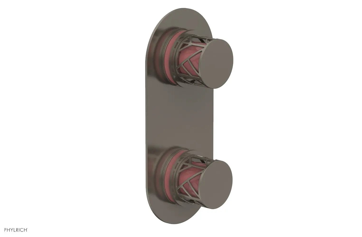 Phylrich JOLIE Thermostatic Valve with Volume Control or Diverter with "Pink" Accents by Phylrich