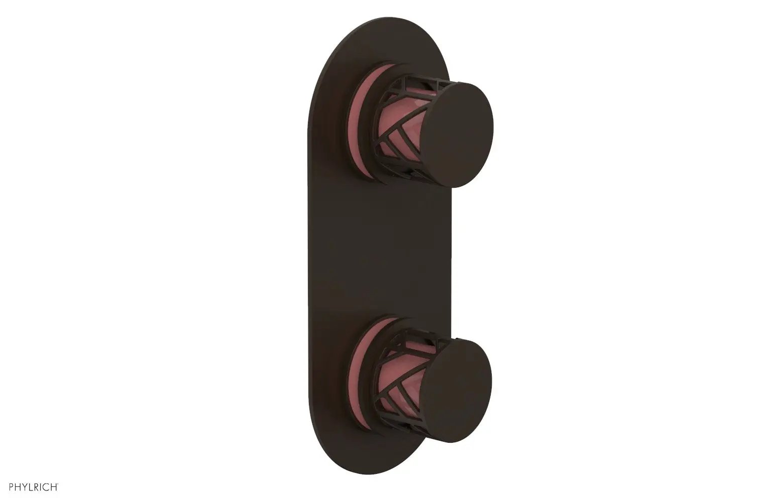 Phylrich JOLIE Thermostatic Valve with Volume Control or Diverter with "Pink" Accents by Phylrich