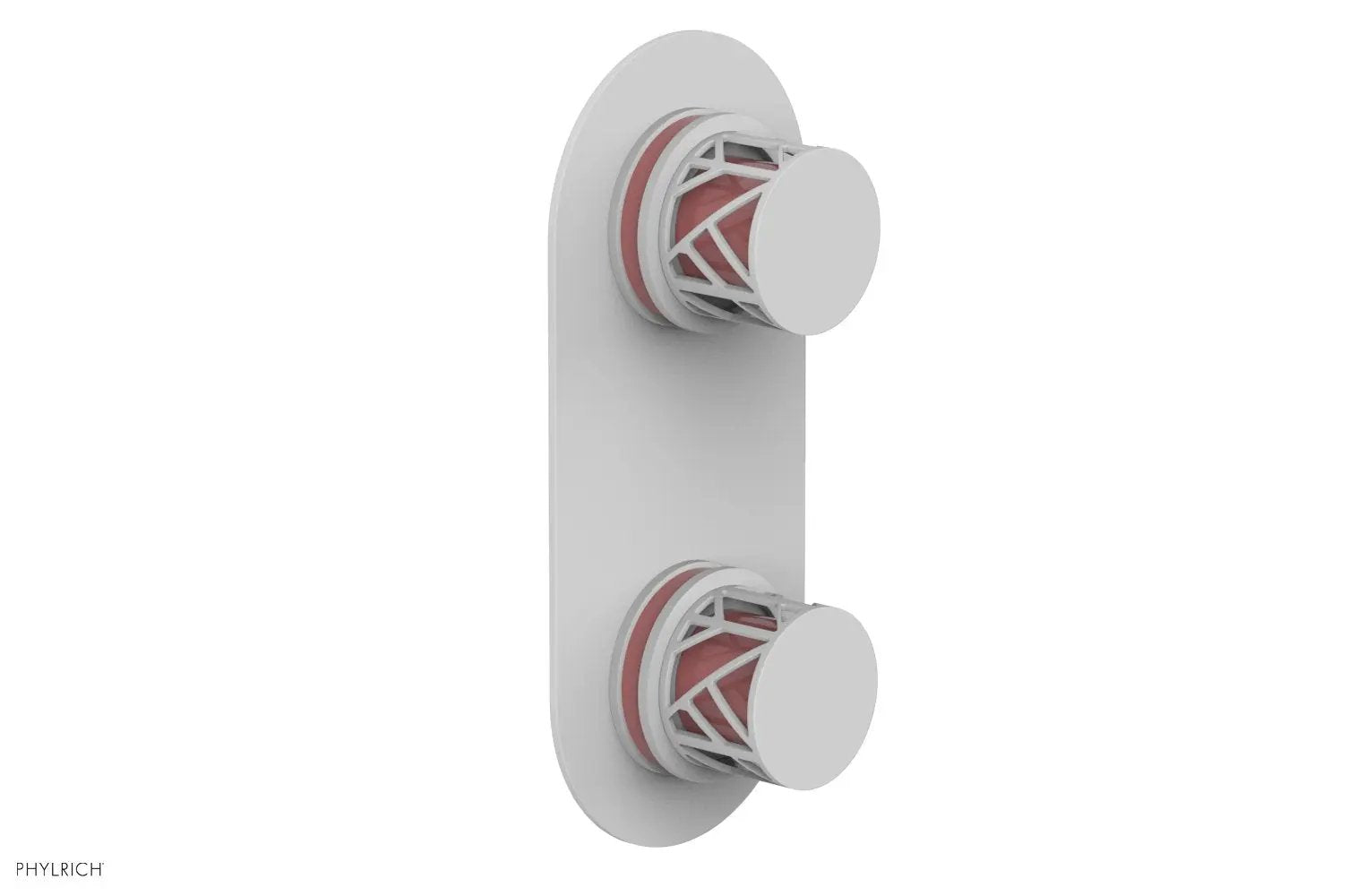 Phylrich JOLIE Thermostatic Valve with Volume Control or Diverter with "Pink" Accents by Phylrich