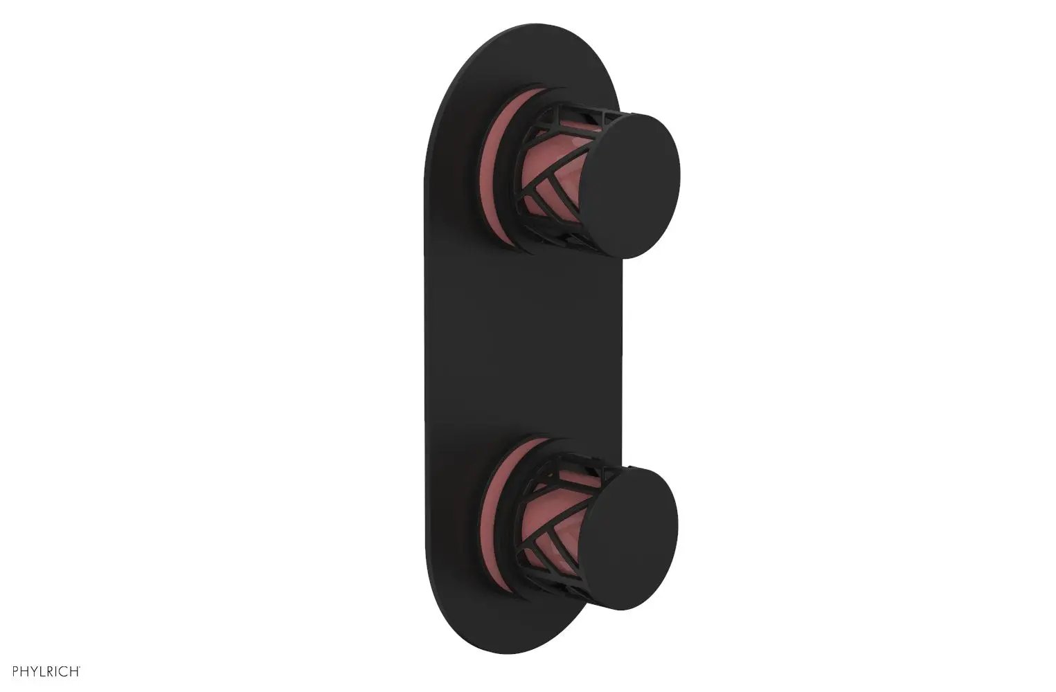 Phylrich JOLIE Thermostatic Valve with Volume Control or Diverter with "Pink" Accents by Phylrich