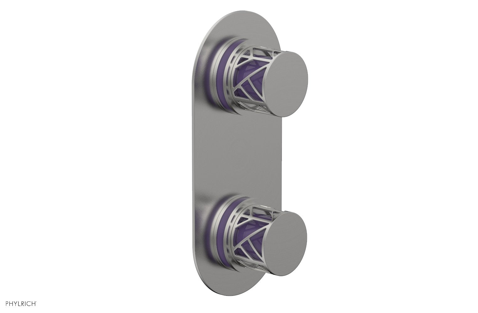 Phylrich JOLIE Thermostatic Valve with Volume Control or Diverter with "Purple" Accents