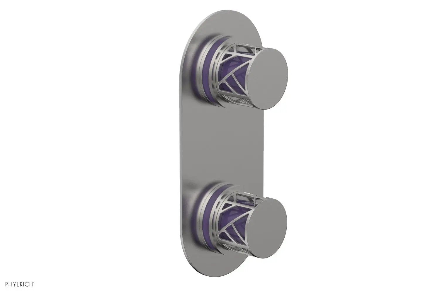 Phylrich JOLIE Thermostatic Valve with Volume Control or Diverter with "Purple" Accents by Phylrich