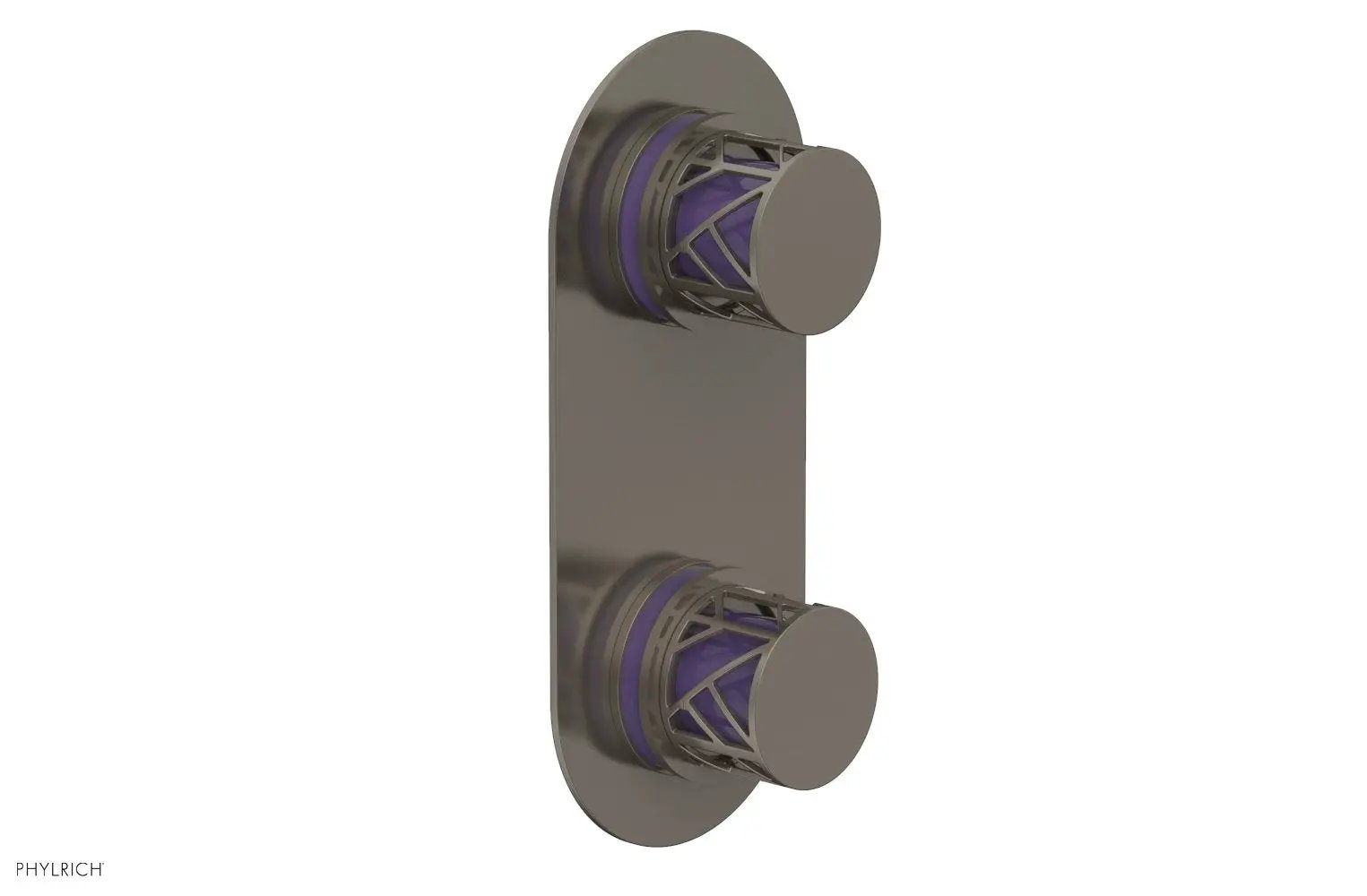 Phylrich JOLIE Thermostatic Valve with Volume Control or Diverter with "Purple" Accents by Phylrich