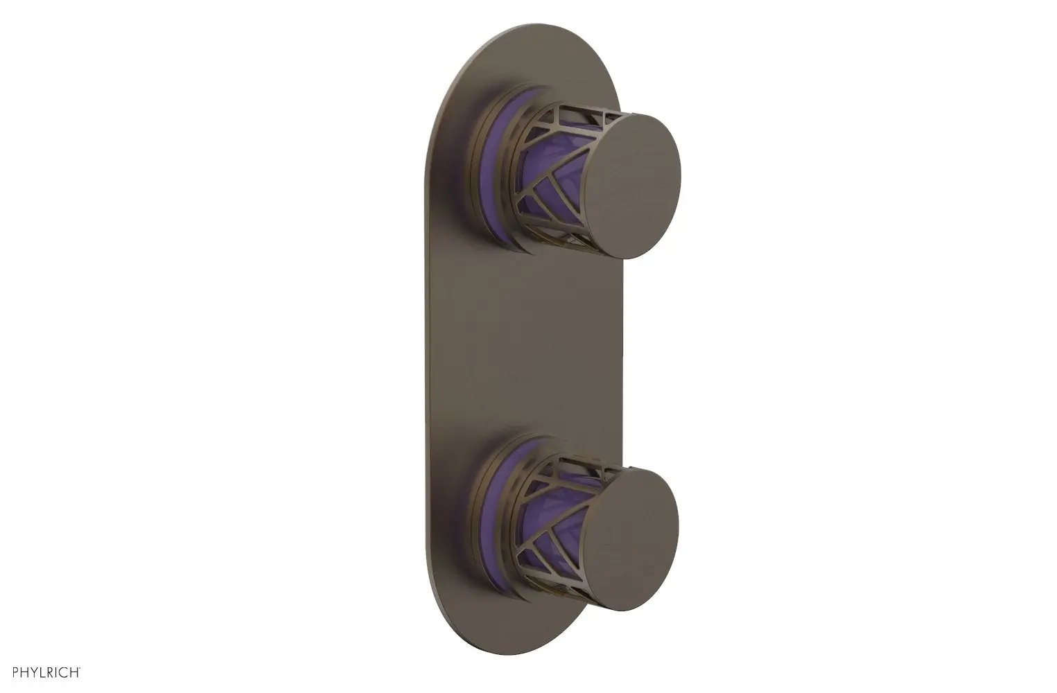 Phylrich JOLIE Thermostatic Valve with Volume Control or Diverter with "Purple" Accents by Phylrich