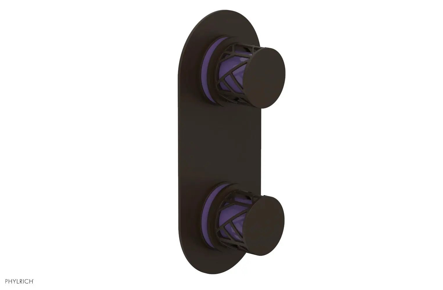 Phylrich JOLIE Thermostatic Valve with Volume Control or Diverter with "Purple" Accents by Phylrich