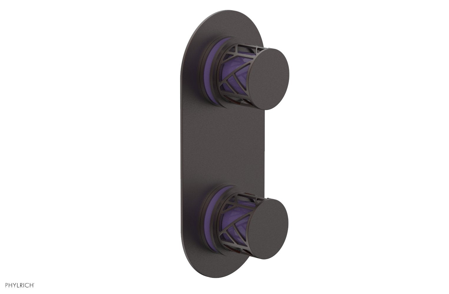 Phylrich JOLIE Thermostatic Valve with Volume Control or Diverter with "Purple" Accents